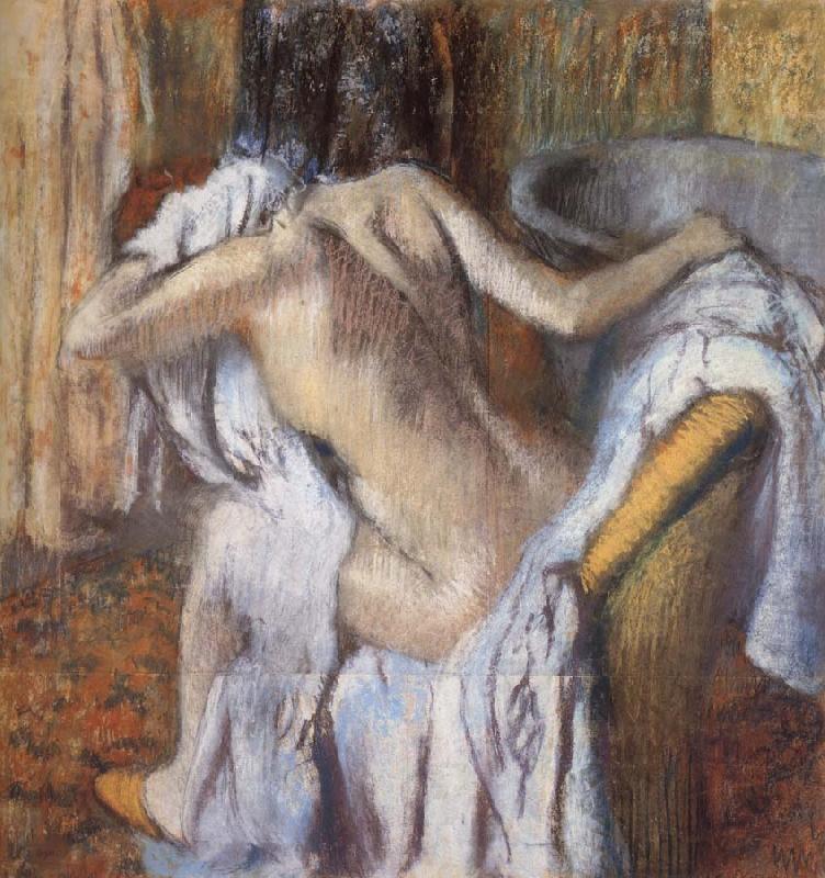 Germain Hilaire Edgard Degas After the Bath,Woman Drying Herself china oil painting image